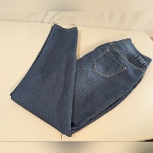 Allegra K 3 Button Women's Skinny Leg Blue Jeans Size Large